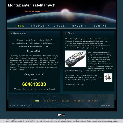 Montaż anten satelitarnych - Warszawa