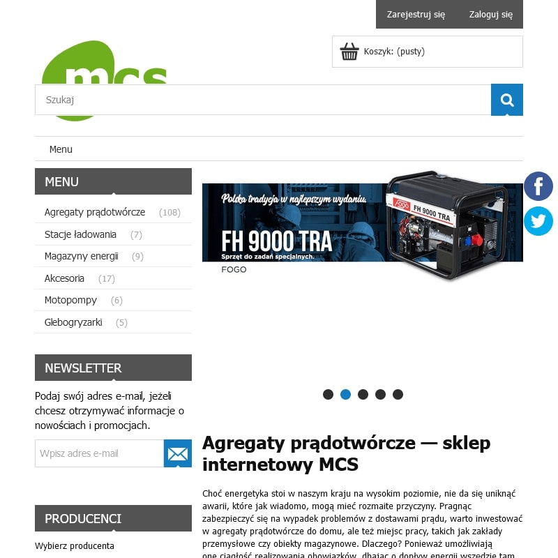 Agregat prądotwórczy fogo diesel