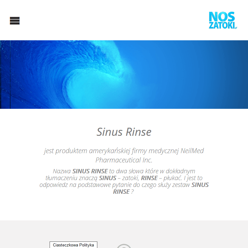 Irygator do płukania zatok