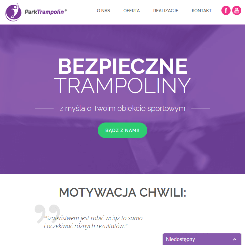 Bezpieczne trampoliny